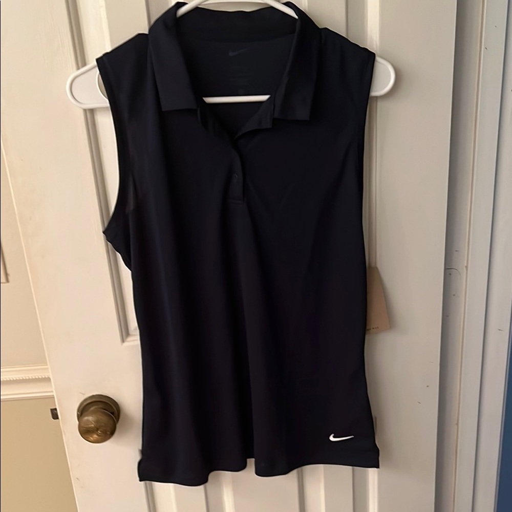 COPY - Nike Navy Blue Sleeveless Polo Tank Top